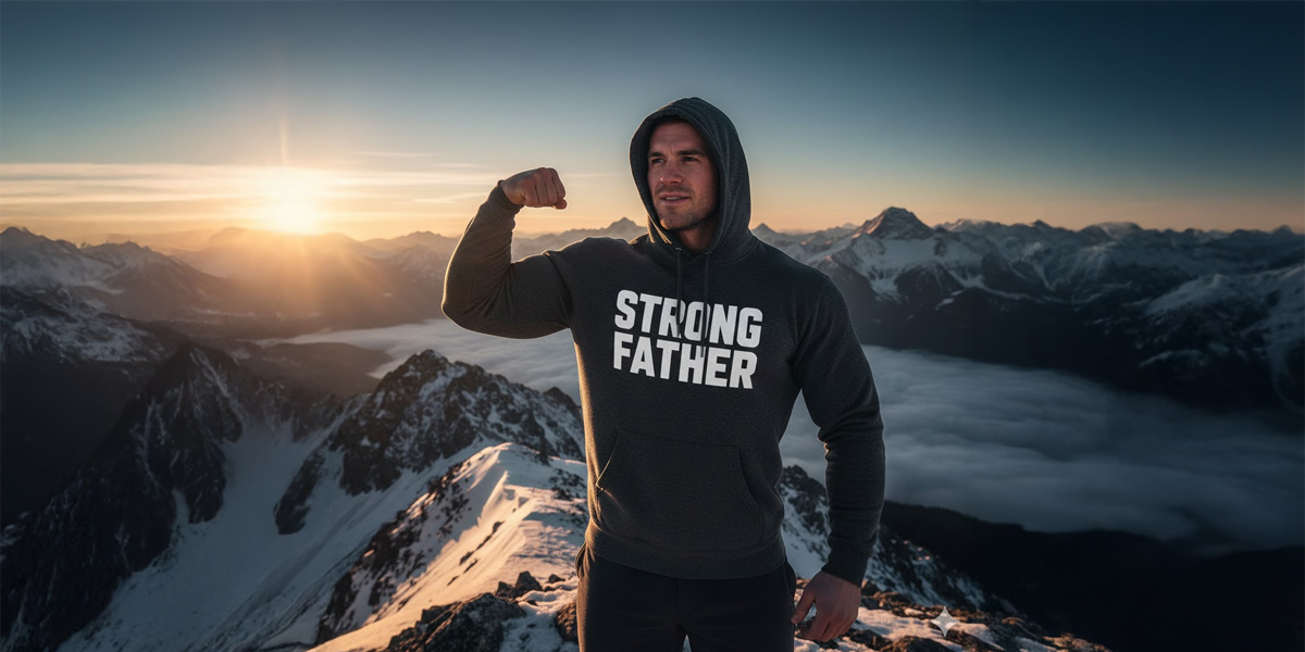 Strong Father Mountaineering